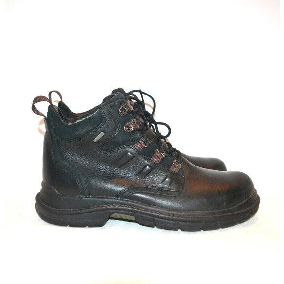 Black Chugga Boot Leather Vintage Unisex Original Work - Picture 1 of 6